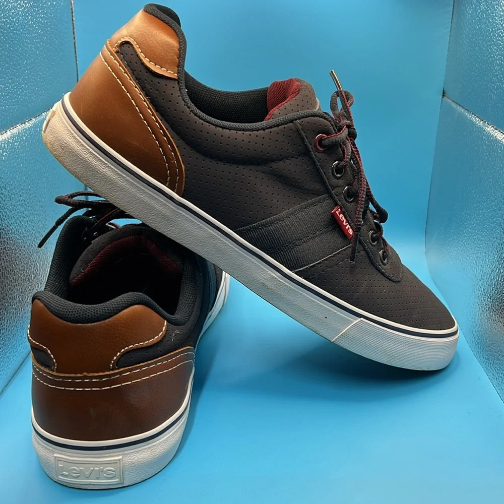 Levi's Mens Miles‎ Perf PU NB Contrast Trim Casual Sneaker Shoe